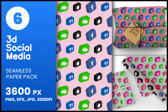 6 3D Social Media Patterns for Creative and Professional Use