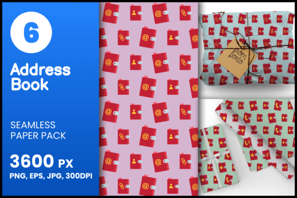 Address Book Seamless Patterns: A Versatile Design Asset for Modern Creatives