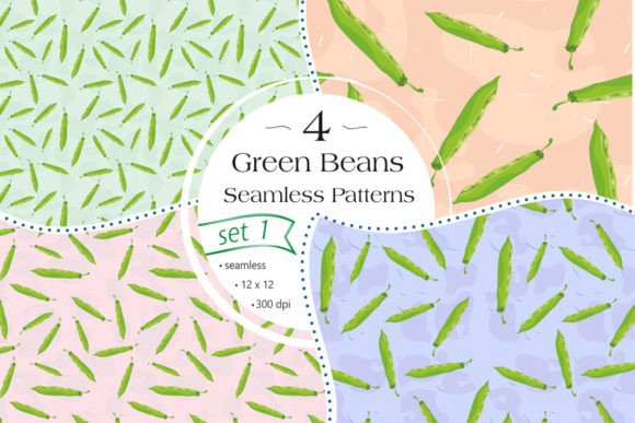 Beans Seamless Patterns - Set 1: A Versatile Digital Paper Pack for Creative Projects