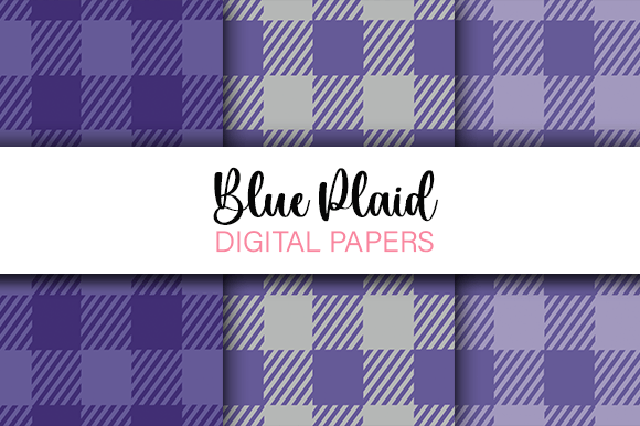 Blue Buffalo Plaid Seamless Patterns: A Versatile Digital Asset for Designers and Creators