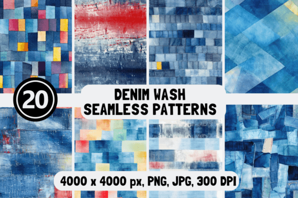Denim Wash Seamless Patterns: A Timeless Design Element for Modern Creativity