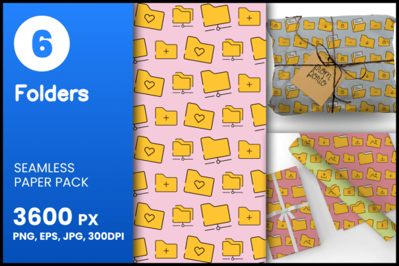 Folders Seamless Patterns