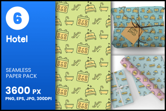 Hotel Seamless Patterns: A Versatile Design Asset for Creative and Professional Projects
