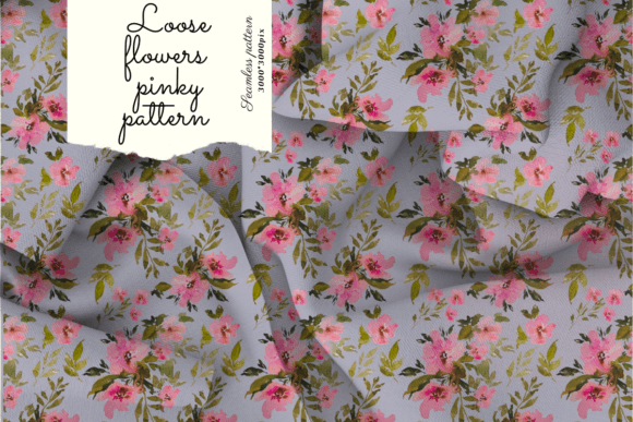 Loose Flowers Pinky Patterns: A Versatile Digital Paper for Creative Projects
