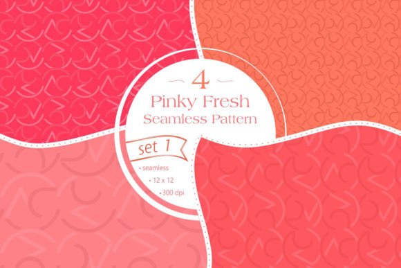 Pinky Fresh Seamless Patterns - Set 1: Elevating Creativity in the Digital Craft World