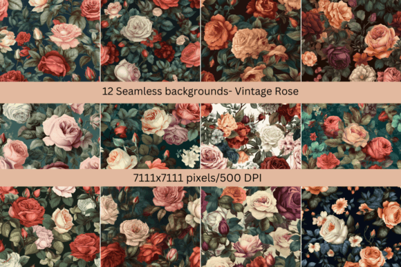 Seamless Patterns Vintage Roses: A Timeless Design Element