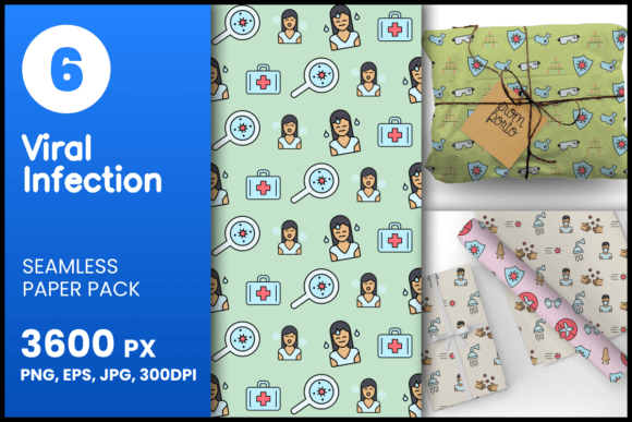 Viral Infection Seamless Patterns: A Versatile Design Resource for Creative Projects